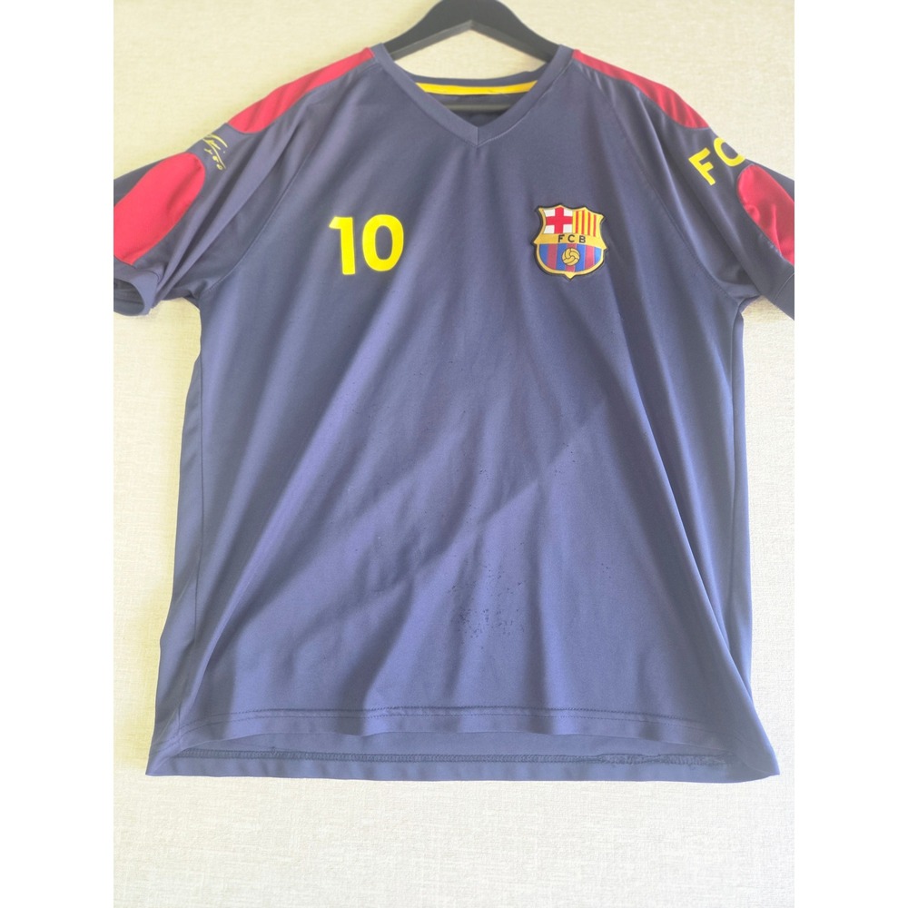 Lionel Messi  FC Barcelona Soccer Jersey Adult M/L Blue Red Football Shirt